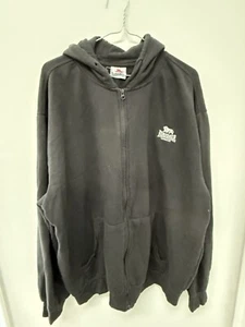 Lonsdale London Full Zip Hoodie Sweatshirt Men's 2XL XXL Black - Picture 1 of 7