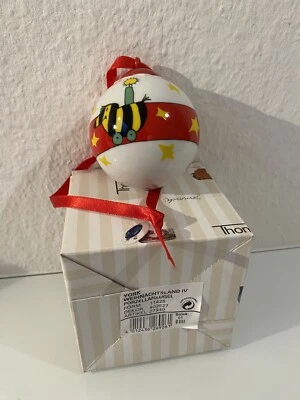 Weihnachtskugel 1998 von Thomas Rosenthal Group Janosch Porzellankugel Tigerente - Bild 1 von 4