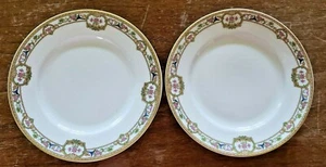 VINTAGE 2ER SET L. BERNARDAUD & CO LIMOGES FRANKREICH "DOREEN" BROTTELLER 6 1/4" - Bild 1 von 4