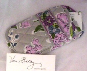 Vera Bradley WATERCOLOR DOUBLE Eye EYEGLASSES CASE Sunglasses 4 Handbag bag  NWT - Picture 1 of 3