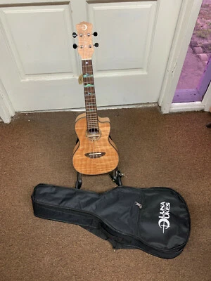 Luna High Tide Exotic Mahogany Concert Ukulele - NEW UKE w/ Gig Bag - Image 1 of 4