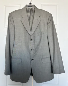 Bachrach Mens Suit Blazer Jacket Sport Coat Gray Size 46 - Picture 1 of 9