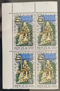 1969 New Zealand 18c Law Society Centenary block of 4 stamps - mint never hinged - Picture 1 of 2