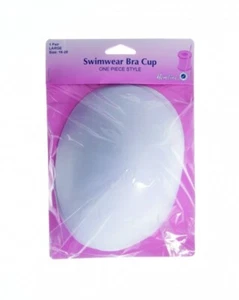 Hemline Swimwear Bra Cups White - Large - Picture 1 of 1