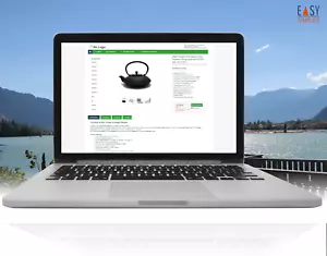 eBay Vorlage 2025 Auktion Easy-Template Design grün mit HTTPS inkl. free Editor - Bild 1 von 6