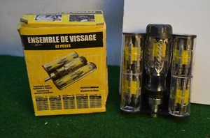 ENSEMBLE DE VISSAGE TOURNEVIS EMBOUT A CLIQUET EN CHROME VANADIUM 62 PIECES **C1 - Imagen 1 de 3