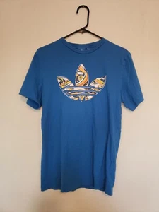 Adidas Logo Herren T-Shirt blau Gr. M Sportswear - Bild 1 von 3