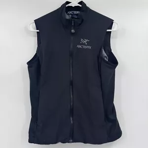 Arcteryx Vest Women Small Black Full Zip Puffer Insulated Pockets Mock Neck FLAW - Picture 1 of 13