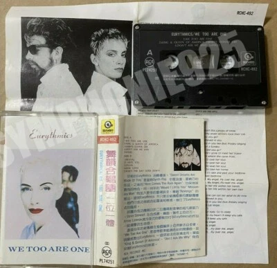 1989 EURYTHMICS WE TOO ARE ONE TAIWAN 10 TRACKS CASSETTE W/INSERT ANNIE LENNOX - Image 1 of 4