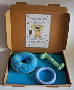 PUPPY LOVE TEENY WEENY TITCHY TOY BOX FOR HIM PUPPY TOYS GIFT BOX WITH LABEL - Bild 1 von 1