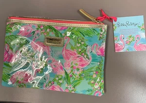 NWT Lilly Pulitzer Agenda Bonus Pack Flamingo 🦩 Floridita ￼bag Case Pouch - Picture 1 of 4