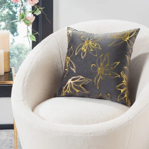 SAFAVIEH Yari Pillow | Grey / Gold | - Picture 1 of 4