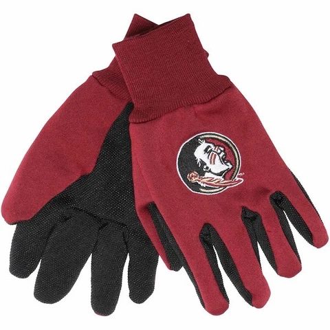 Florida State Seminoles 2 Tone Non-Slip Utility Gloves Cover