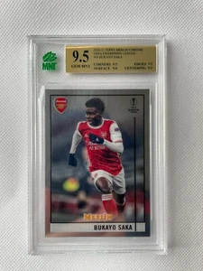 2020-21 Topps UEFA Merlin Chrome BUKAYO SAKA #69 MNT GEM 9.5 ARSENAL FC - Picture 1 of 2
