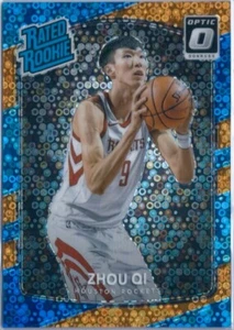2017-18 Panini Donruss Optic Basketball Zhou Qi ROOKIE RC Fast Break Orange /193 - Picture 1 of 4
