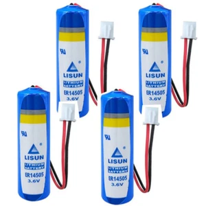 4pcs ER14505 3.6V 2400mAh Li-ion Non-rechargeable Battery with White Plug NEW - Picture 1 of 2