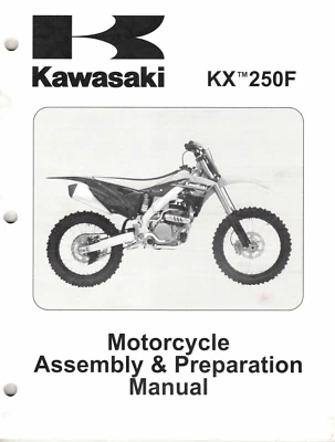 Manual de servicio/ensamblaje de bicicleta Kawasaki original original KX250F 2013 Foto 1 de 2