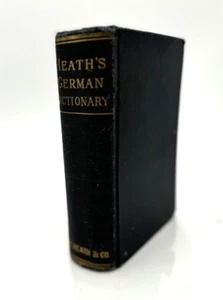 Heath's German Dictionary Elizabeth Weir In Two Parts German-English 1888 HC - Picture 1 of 24