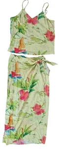 Jams World Skirt Tank Set Womens Medium Resort Aloha Wear Vintage 90s - Picture 1 of 6