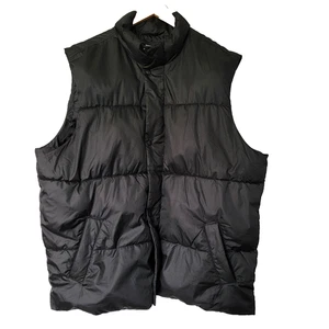 Old Navy Puffer Vest Black Mens XXL TALL Outerwear Gorpcore Recycled Outdoors  - Picture 1 of 8