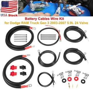 Kit de repuesto de cables de batería para camioneta Dodge RAM Gen 3 2003-2007 Cummins 5,9 L - Imagen 1 de 11
