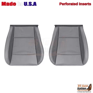 2015-2017 Fits Subaru Outback Limited Leatherette Perf. Front Bottom Covers Gray - Picture 1 of 10