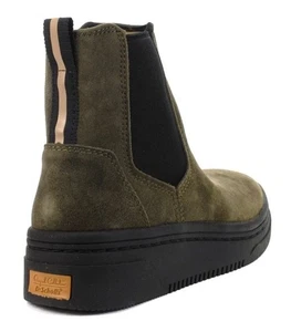 Dr. Scholl's Size 6 Everything Olive Suede Chelsea Boots Y2K - Picture 1 of 7
