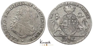 Löwenstein-Wertheim-Rochefort, Karl Thomas, 1/2 Taler 1769 W, Wibel 303, 13,84 g. - Imagen 1 de 1
