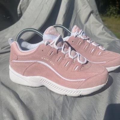 Easy Spirit Womens Walk Run Athletic Shoe Sneakers Size 6 Wide Pink Suede New - Image 1 of 4