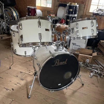 珍珠鼓套装复古 70 年代早期 4 件 22x14、16x15、13 dia X9、12x8 英寸罕见尺寸 — 第 1/4 张图片