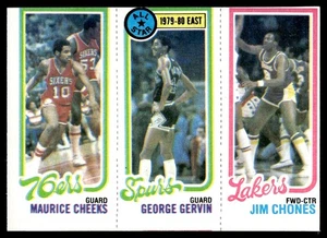 Cheeks / Gervin / Chones RC | 1980-81 Topps #11 / 136 / 178 | EX-NM - Picture 1 of 2