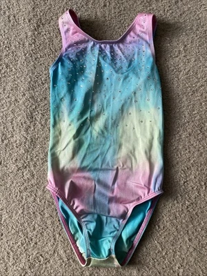 Girls Destira Gymnastics Leotard Size S Multi Color Sleeveless  - Image 1 of 4