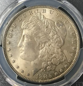 1885-O Morgan Dollar – pcgs Graded MS64 gold toning looks better - Picture 1 of 4