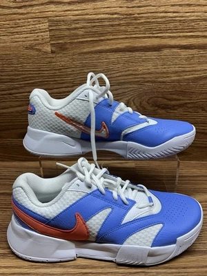 Nike Court Lite 4 Tennis Pickleball Womens Size 9 Light Royal Mango FD6575-110 - Image 1 of 4