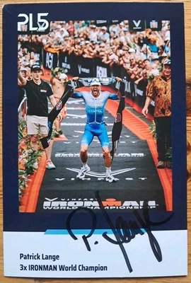 Patrick Lange Orig Autogramm signiert Triathlon IRONMAN - AK - Bild 1 von 2
