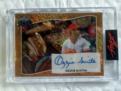 2025 Leaf Independence Day Оззи Смит с автографом 1/1 кардиналы Зал славы золото - Изображение 1 из 2