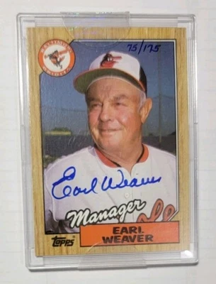 2004 Topps Original Signature Edition Earl Weaver Auto 75/175 #568 - Image 1 of 2