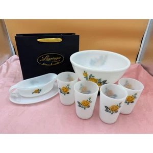 Phoenix of England Opalware Yellow Rose (like PYREX) - Picture 1 of 4