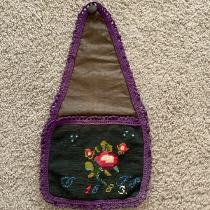 Antique Fabric Wall Pocket - Picture 1 of 4