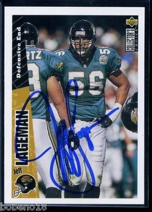 Jeff Lageman signed Autogramm Auto 1996 Collector's Choice Karte #121 - Bild 1 von 1