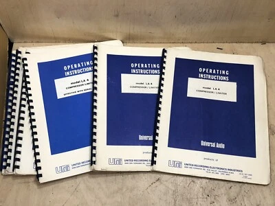 Vintage Original UREI Model LA4 Compressor Limiter Instruction Manual schematics - Image 1 of 4