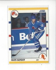 1990-91 Score Rookie Traded #100T Mats Sundin RC Nordiques 