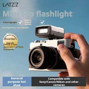 LATZZ QU-14 Mini Camera Flash Light Speedlite For Canon Nikon Sony Fuji Olympus - Picture 1 of 6