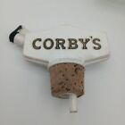 Vintage Corbys Whiskey Bottle Topper Pourer Spout Cork Advertising