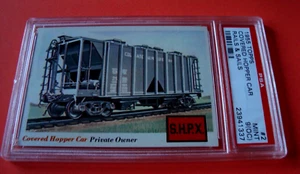 1955 Topps Rails & Sails #2 COVERED HOPPER CAR PSA 9 oc (337) - Picture 1 of 3