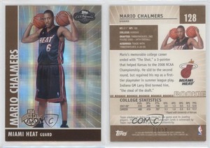 2008-09 Topps Co-Signers Bronze Hyper /50 Mario Chalmers #128 Rookie RC