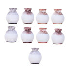  9 Pcs Thin Mouth Vase Glass Containers Flower Miniature Small