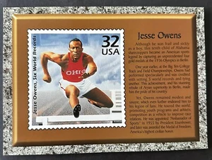 USA 1999 5"X7" STAMP ON STAMP OLYMPICS JESSE OWENS STAMPS ON STAMPS-P18648 - Picture 1 of 1