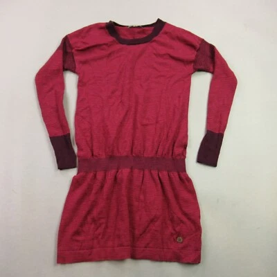 Camisa de vestir Smartwool para mujer pequeña manga larga cuello redondo pulóver informal rojo Foto 1 de 4
