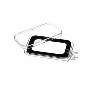 Air-Tite 1/2oz SILVER BAR Black Ring Capsule Holders Qty: 10 - Picture 1 of 1